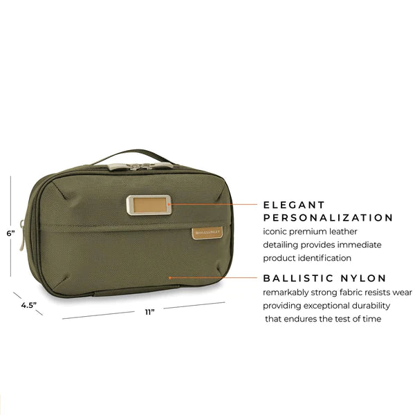 Briggs & Riley Baseline Expandable Essentials Toiletry Kit (Free Monogram)- BL115X