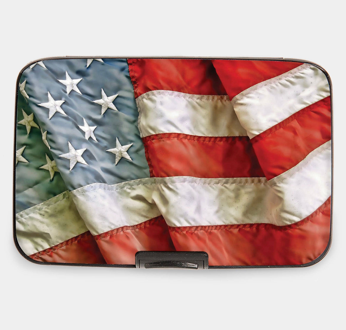 Monarque RFID Blocking Armored Wallet- American Flag