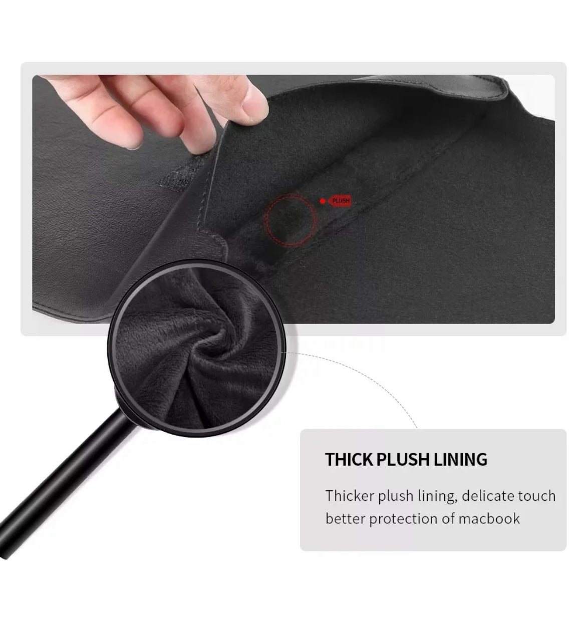 On Sale- PU Leather Laptop Sleeve With Built-In Stand, Mouse Pouch, Cable Strap, and Data Bag