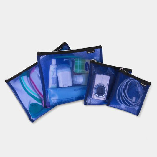 Travelon Set of 4 Mesh Pouches Blue
