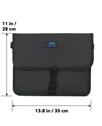 Airplane Seat Organizer With Shoulder Strap And Pullhandle Passthrough