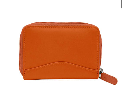 ili New York RFID Accordian Card Holder Wallet- 6711 Orange