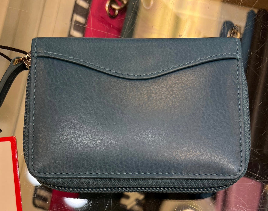 Cartera de cuero con estuche tipo acordeón RFID New York de ili