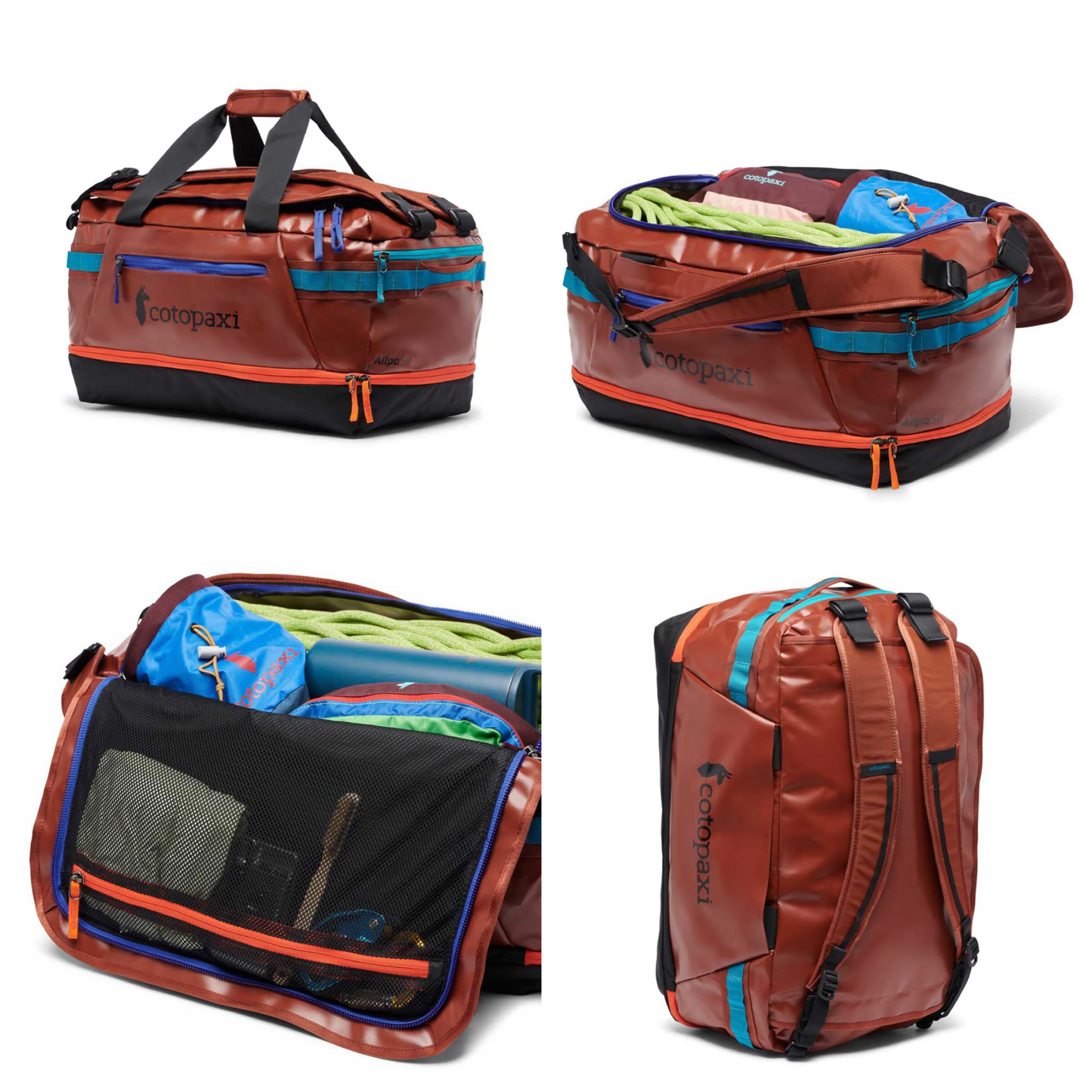 On Sale- Cotopaxi Allpa 50L Backpack/Duffel Bag - Rust