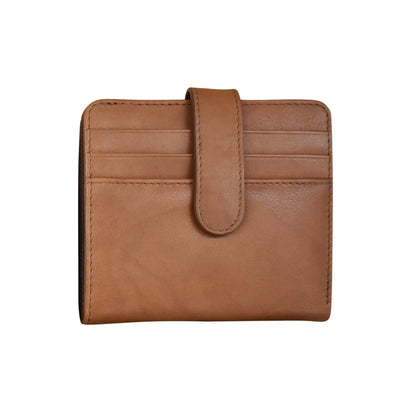 ili New York Bi-Fold RFID Credit Card Wallet- 7301 Antique Saddle