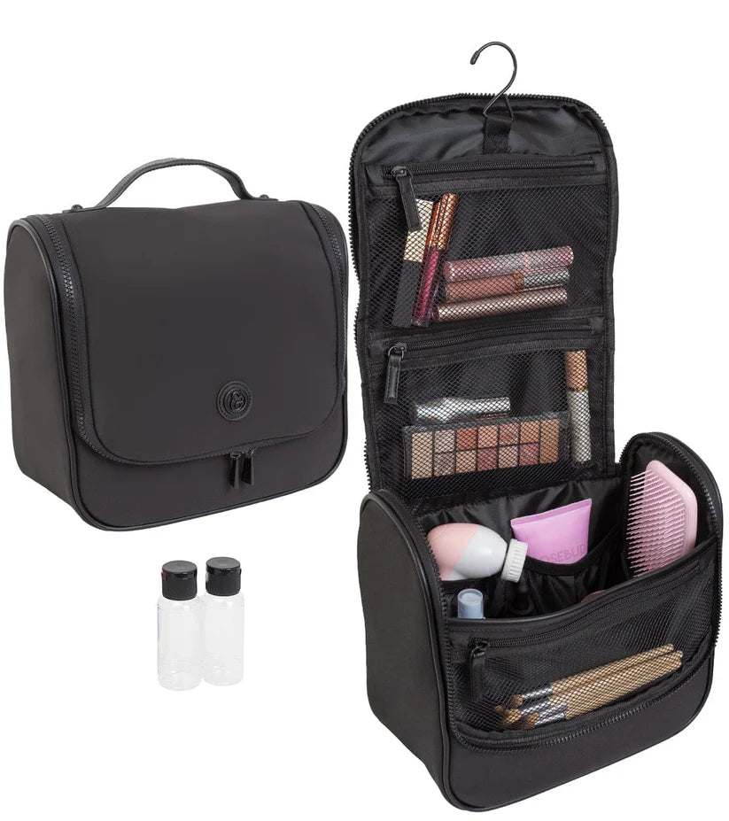 davidsbeenhere hanging travel toiletry cosmetics bag kit Joan & David High Density Sport Nylon Hanging Toiletry Organizer Bag w