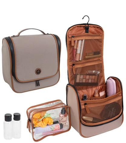 Joan & David High Density Sport Nylon Hanging Toiletry Organizer Bag with 3-1-1 Bag