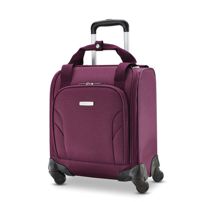 Samsonite Softside Underseat Spinner w/ USB Port Purple