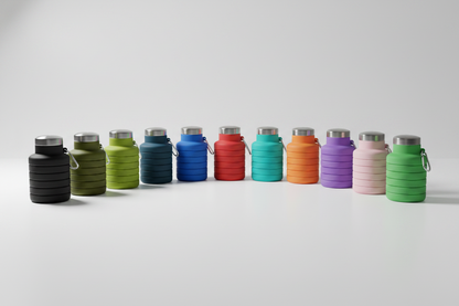 Lieber's Luggage Silicone Collapsible Travel Water Bottle (500ml)