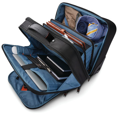 SAMSONITE PRO RFID Mobile Office 2-Wheeled Zippered Briefcase/Suitcase