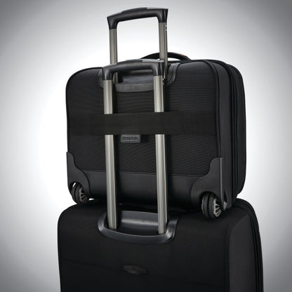 SAMSONITE PRO RFID Mobile Office 2-Wheeled Zippered Briefcase/Suitcase