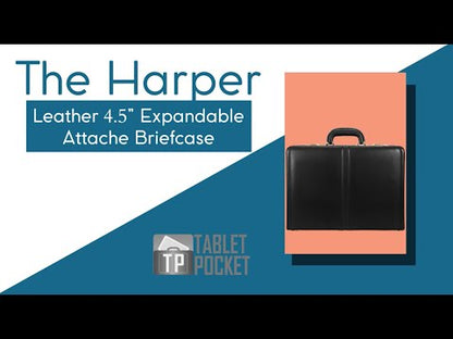 McKleinUSA HARPER | 4.5” Leather Expandable Attaché Briefcase