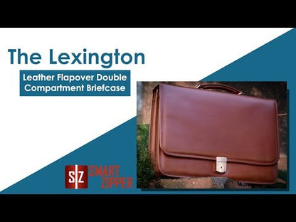 McKleinUSA LEXINGTON | 15" Leather Flap Over Laptop Briefcase