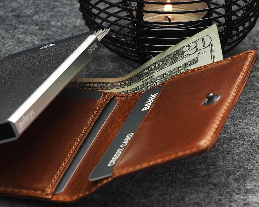Retro 51 Pularys - COLORADO RFID Wallet | Cognac