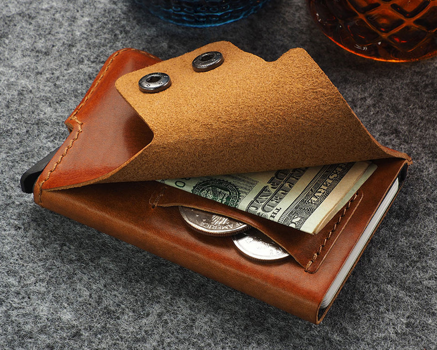 Retro 51 Pularys - FUNKY RFID Wallet | Cognac