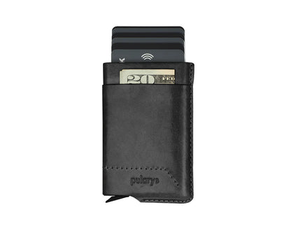 Pularys - GOBI RFID wallet - Nomad Leather Black