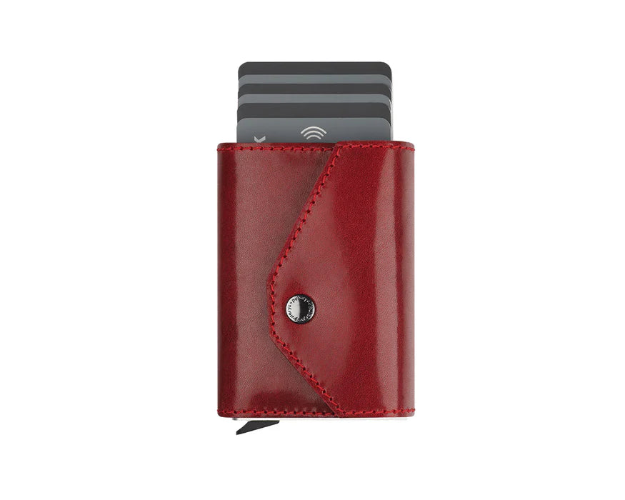 Pularys - PORTER RFID Wallet - Nomad Leather Red