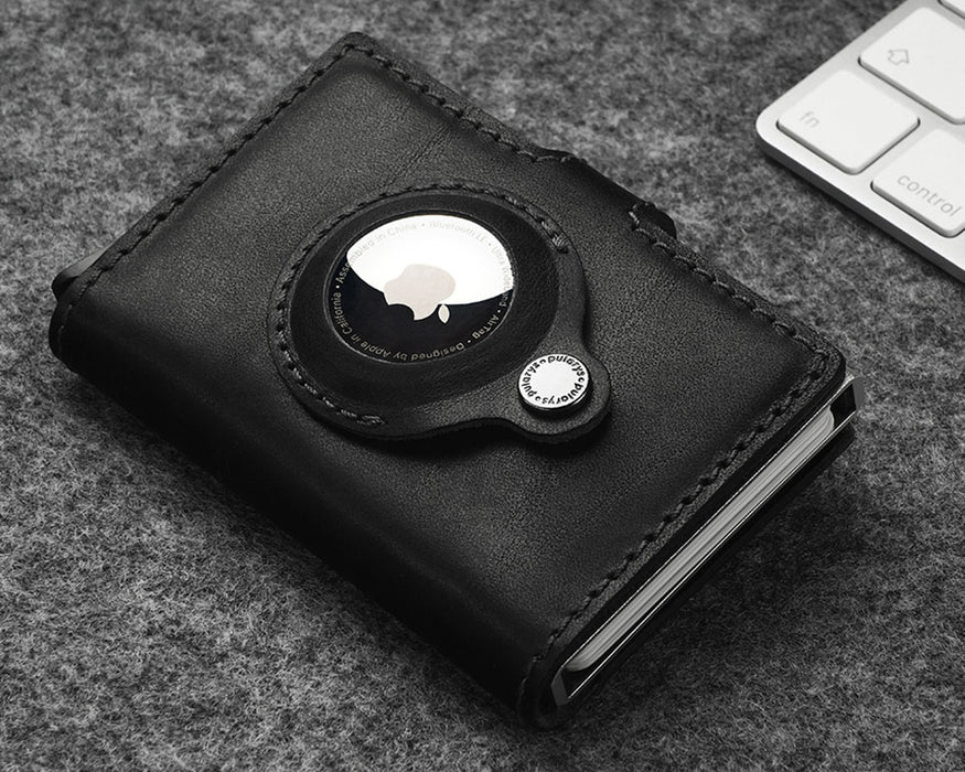 Retro 51 Pularys - VIKING RFID wallet with AirTag pocket | Black