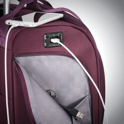 Samsonite Softside Underseat Spinner w/ USB Port