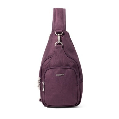 Baggallini Central Park Sling Plum Heritage