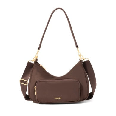 Baggallini Savannah RFID Crossbody Ganache Twill