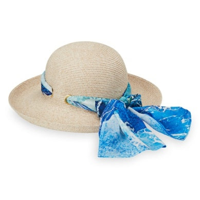 Wallaroo Packable Hat - Lady Jane UPF 50+ Lady Jane White Beige-Wave