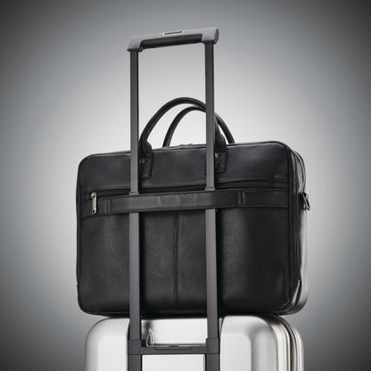 Samsonite CLASSIC LEATHER Toploader Zippered Briefcase