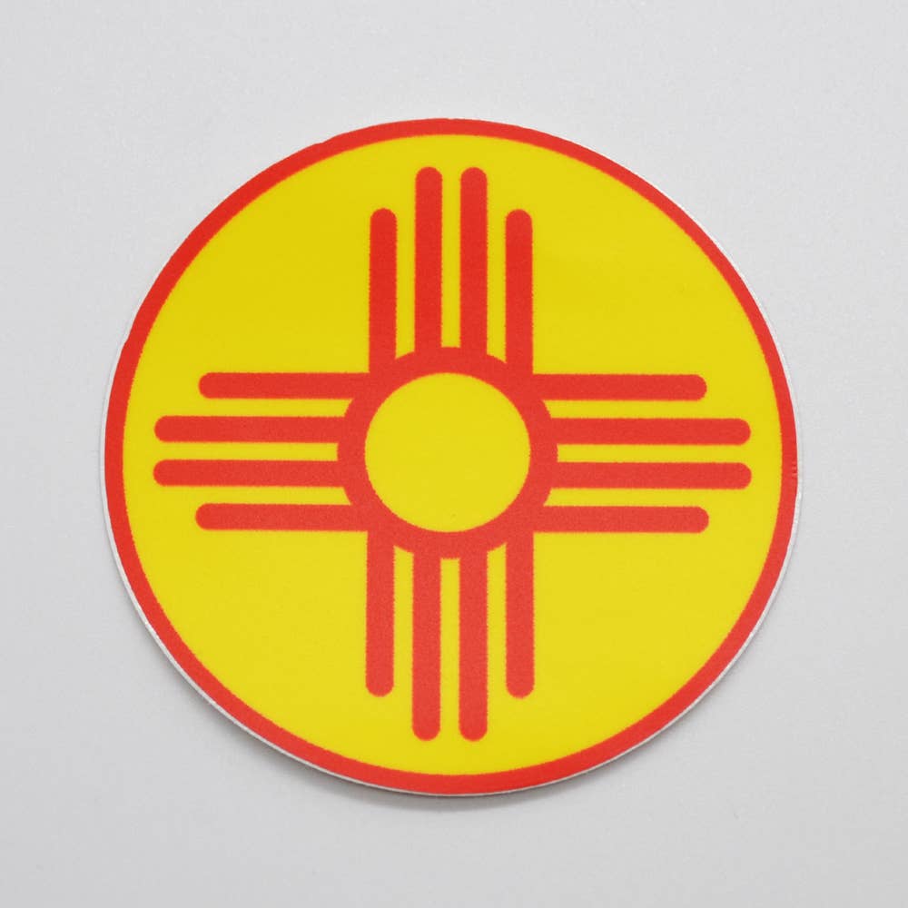 Metal the Brand - Zia Yellow Circle - Sticker Decal