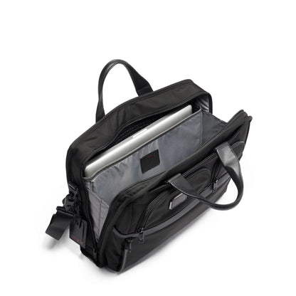 TUMI Alpha 3 Compact Large Screen Laptop Zippered Briefcase