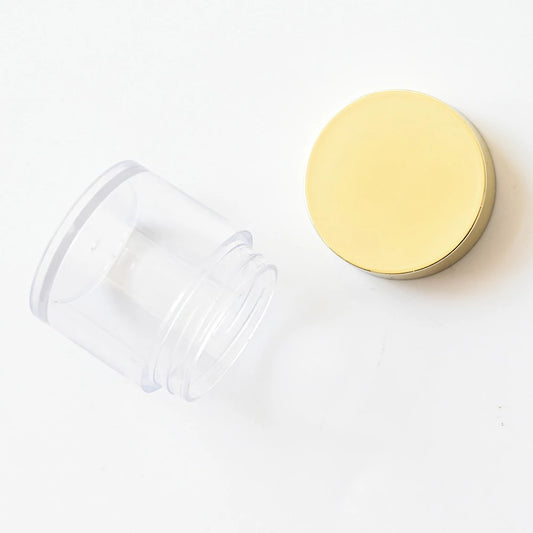 Tarro de pastillas/artículo de tocador transparente de 30 ml