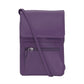 ili New York - RFID Crossbody Leather Organizer on a String- Small- 6827 Purple