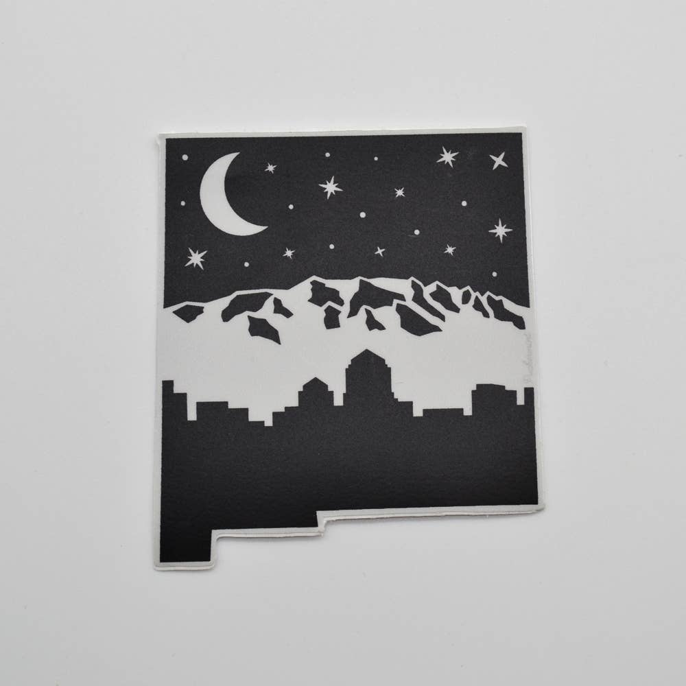 Metal the Brand - Albuquerque Night Skyline - Sticker- $3.50