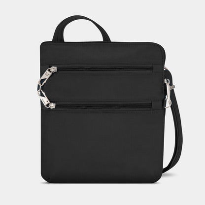 Travelon Anti-Theft RFID Classic Slim Double Zip Crossbody Black