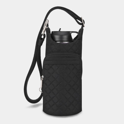 Travelon Anti-Theft Boho Insulated Water Bottle Tote with 5-Point Anti-Theft Protection