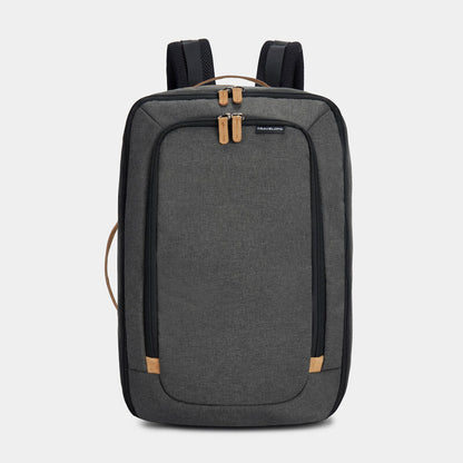 Travelon Transit RFID Carry-on Laptop Backpack with passthrough trolley sleeve Slate