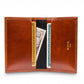 Bosca Leather Calling Card Case Wallet (Amber)