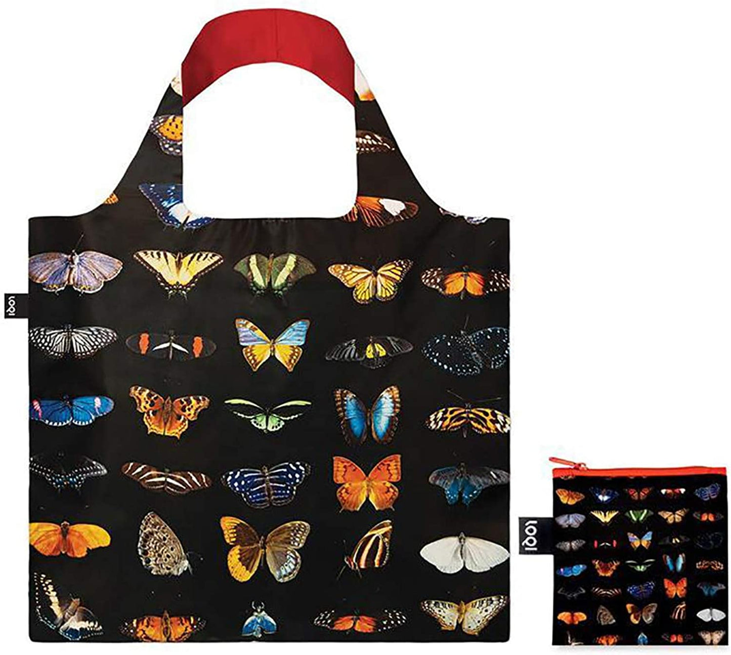 LOQI Packable/Foldable Tote - Butterflies