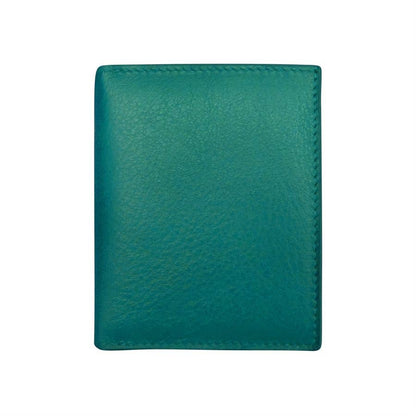 ili New York - 7177 Leather RFID blocking Small Snap Wallet: Aqua