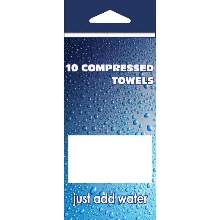 10 Compressed Towelettes