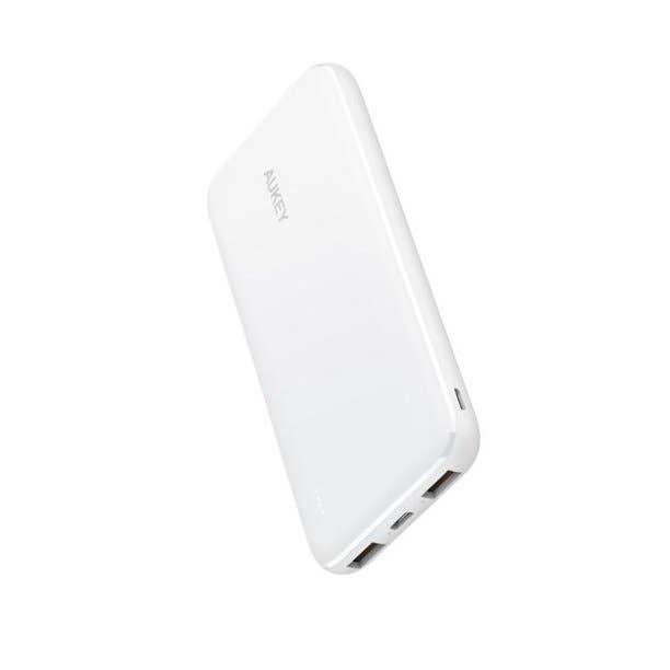 Above Edge - USB C Power Bank 10000mAh Portable Charger White