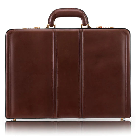 McKlein Company DALEY 3.5" Leather Attaché Briefcase