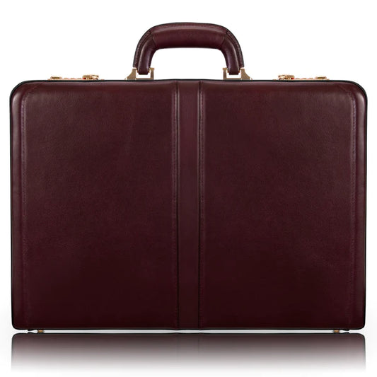 McKlein- REAGAN 3.5” Leather Attaché Briefcase