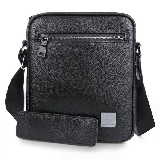 James Hawk Leather Reporter Bag with RFID Blocking