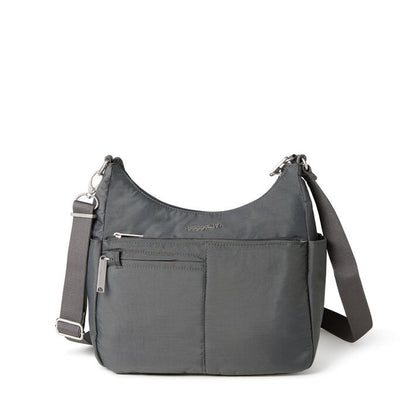 Baggallini Securtex® RFID Anti-Theft Free Time Crossbody Bag Charcoal