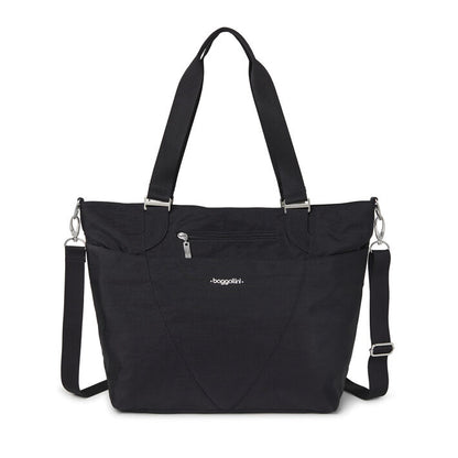 Baggallini Avenue Tote Black with Sand Lining