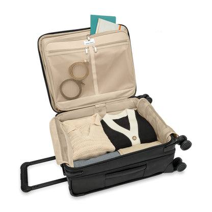 Briggs & Riley Baseline 21" Global Softside Carry-On Spinner with Suiter (Free Monogram)- BLU121CXSPW