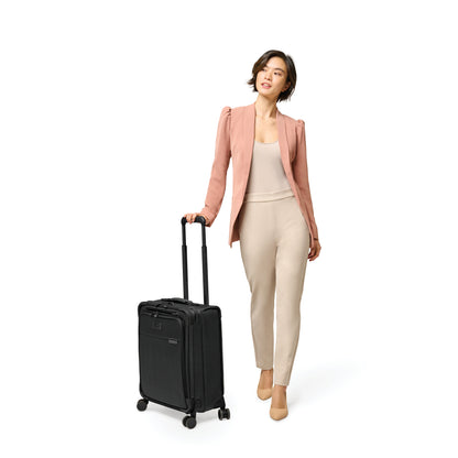 Briggs & Riley Baseline 21" Global Softside Carry-On Spinner with Suiter (Free Monogram)- BLU121CXSPW