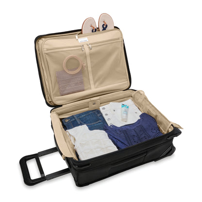 Briggs & Riley Baseline 21” Global 2-Wheel Softsided Carry-On with Suiter (Free Monogram)- BLU121CXW