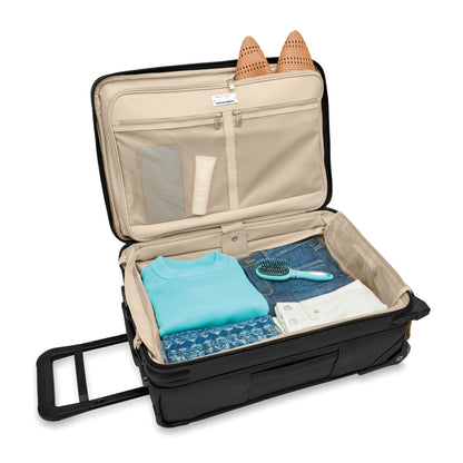 Briggs & Riley Baseline 22” Essential Softside 2-Wheel Carry-On with Suiter (Free Monogram)- BLU122CX