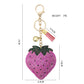 On Sale - Keychain/Bag Charm- Strawberry (Pink)